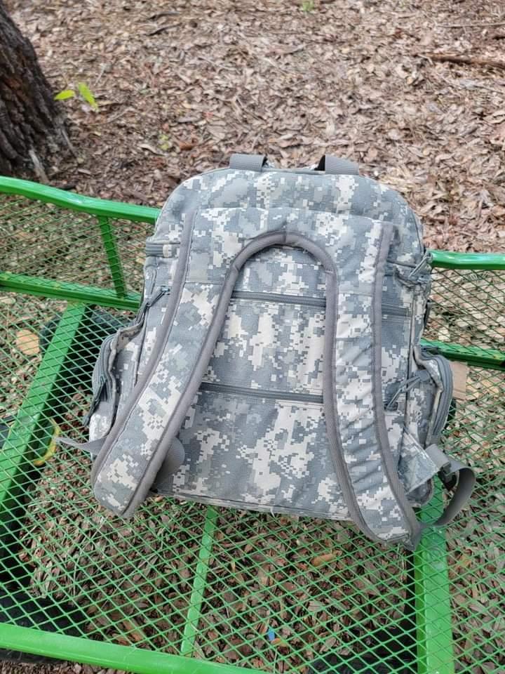 Used military backpack bundle